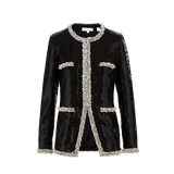 Veronica Beard - Alessia Pearl-Trim Sequin Jacket