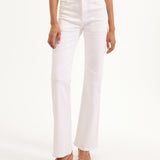 Veronica Beard - Crosbie Patch-Pocket Slim Wide-Leg Jean