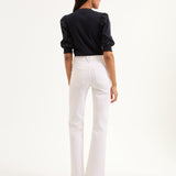 Veronica Beard - Crosbie Patch-Pocket Slim Wide-Leg Jean