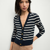 Veronica Beard - Solene Cashmere Striped Cardigan