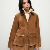 Veronica Beard - Suz Suede Dickey Chore Coat