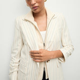 Veronica Beard - Battista Pinstriped Dickey Jacket