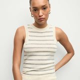 Veronica Beard - Jerrel Striped Cashmere Tank