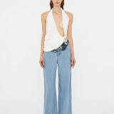 Christopher Esber - Lavalliere Draped Jersey Halter Top