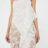 Christopher Esber - Floating Lace Strapless Gown