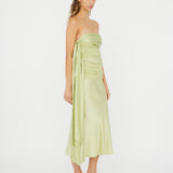 Christopher Esber - Knotted Silk Gather Midi Dress