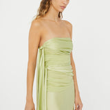 Christopher Esber - Knotted Silk Gather Midi Dress