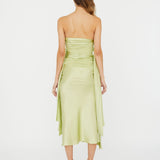 Christopher Esber - Knotted Silk Gather Midi Dress