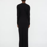 Christopher Esber - Lavalliere Draped Jersey Long Sleeve Dress