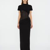 Christopher Esber - Coiled Jersey Corseted Tee Gown