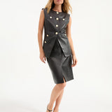 Veronica Beard - Tamara Leather Vest