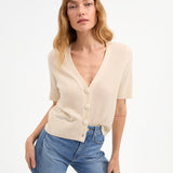 Veronica Beard - Solene Short Sleeve Cashmere Cardigan