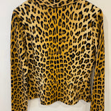 Blumarine Leopard Short Blazer Jacket with Button Details Size IT 42 (UK 10)