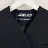 Jacquemus Black Les Sculptures Tailored Long Sleeve Coat FR 32 (UK 4)