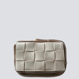 Bottega Veneta Beige Cassette Leather Crossbody Bag