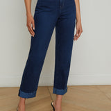 L'AGENCE - Maribel Cuffed Straight-Leg Jean