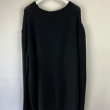 Prada Black Knitted Long Sleeve Oversized Jumper with Logo Detail IT 50 (UK 18)