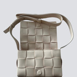 Bottega Veneta Beige Cassette Leather Crossbody Bag