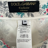 Dolce & Gabbana Exclusive Blue Floral Striped Shorts Size IT 36 (UK 4)