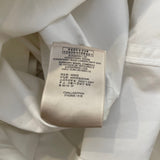 Burberry White Classic Trench Coat with Belt and Button Details Size UK 8