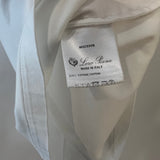 Loro Piana White T-Shirt with Logo Embroidery Detail Size IT 40 (UK 8) RRP £400