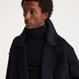 ROHE - Double-faced wool trench coat | black