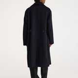 ROHE - Double-faced wool trench coat | black