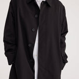 ROHE - Relaxed car coat | black