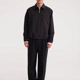 ROHE - Technical wool blouson jacket | charcoal