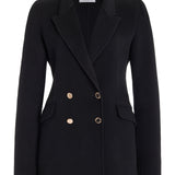 GABRIELA HEARST - Lloyd Blazer in Black Double-Face Recycled Cashmere