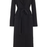 GABRIELA HEARST - Evan Knit Trench Coat in Black Wool