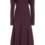 GABRIELA HEARST - Hannah Knit Maxi Dress in Deep Bordeaux Merino Wool Cashmere