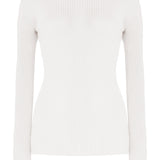 GABRIELA HEARST - Browning Knit Sweater in Ivory Cashmere Silk