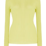 GABRIELA HEARST - Browning Knit Sweater in Lime Adamite Cashmere Silk