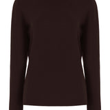 GABRIELA HEARST - May Knit Turtleneck in Chocolate Merino Wool Cashmere