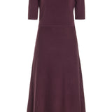 GABRIELA HEARST - Seymore Knit Midi Dress in Deep Bordeaux Merino Wool Cashmere