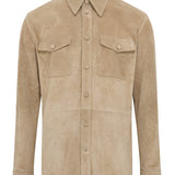 GABRIELA HEARST - Irene Overshirt in Camel Suede