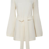 GABRIELA HEARST - Shandon Tunic in Ivory Double Face Wool Crepe