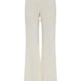 GABRIELA HEARST - Claude Flare Pant in Ivory Plisse Silk