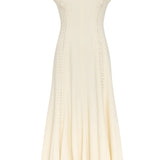 GABRIELA HEARST - Kendal Laces Midi Dress in Ivory Wool