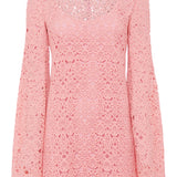 GABRIELA HEARST - Archie Mini Dress with Lining in Rosa Cashmere Lace