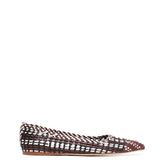 GABRIELA HEARST - Aurora Braided Flat Shoe in Chocolate Multi Leather