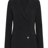 GABRIELA HEARST - Bowen Knit Jacket in Black Merino Wool Cashmere