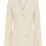 GABRIELA HEARST - Bowen Knit Jacket in Ivory Merino Wool Cashmere