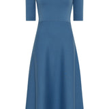 GABRIELA HEARST - Seymore Knit Midi Dress in Sky Merino Wool Cashmere