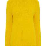 GABRIELA HEARST - Lawrence Knit Sweater in Cadmium Yellow Welfat Cashmere