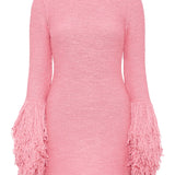 GABRIELA HEARST - Liam Knit Mini Dress in Rosa Cashmere Silk