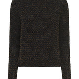 GABRIELA HEARST - Galene Knit Sweater in Black & Gold Beaded Cashmere