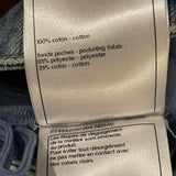 Chanel Blue Flared Jeans with Crystal CC Logo Detail Size FR 34 (UK 6)