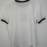 Dolce & Gabbana White Multi-Coloured Crystal DG Logo T-Shirt Size XS (UK 4-6)